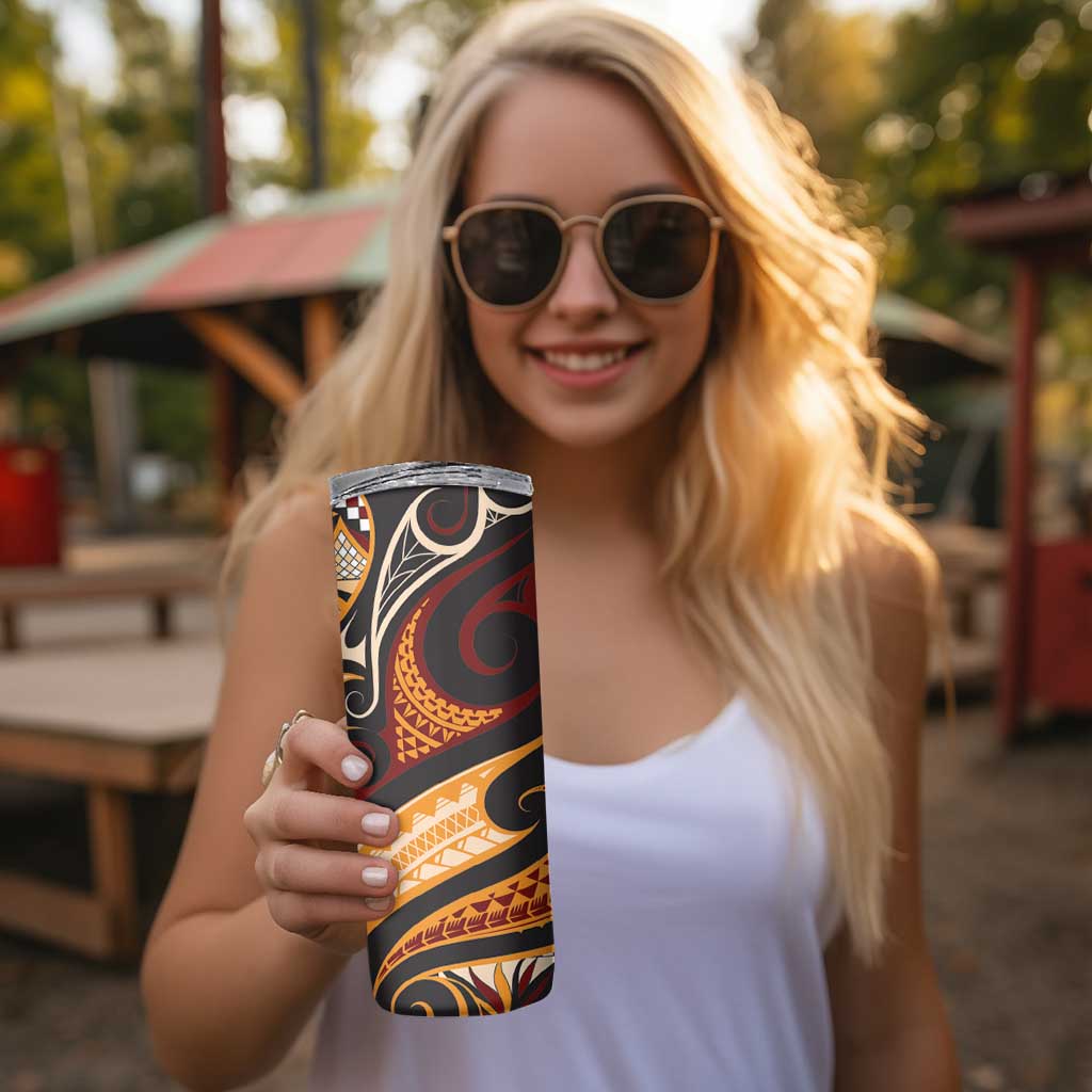 Vintage Samoa Siapo Skinny Tumbler With Teuila Torch Ginger