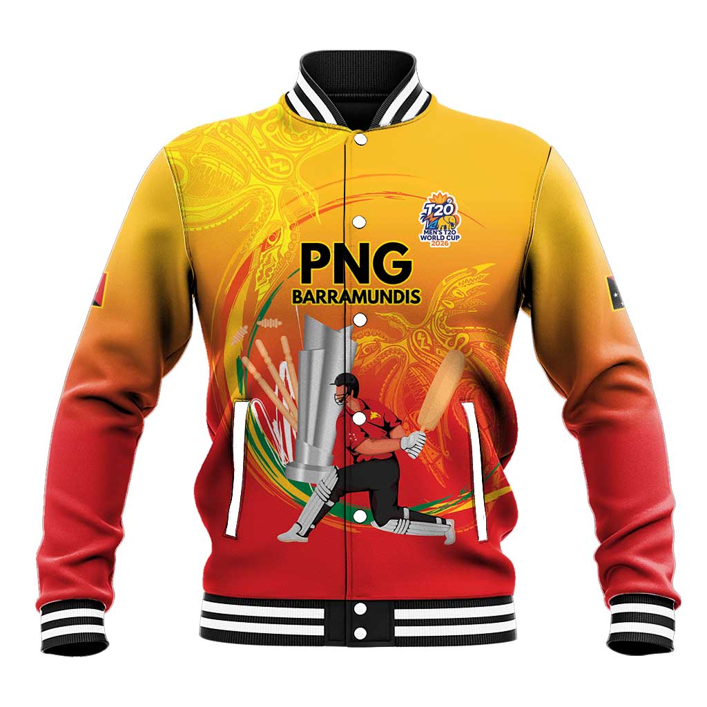 Custom Cricket PNG East Asia-Pacific Baseball Jacket Papua New Guinea Rise to Power - Polynesian Pride