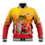 Custom Cricket PNG East Asia-Pacific Baseball Jacket Papua New Guinea Rise to Power - Polynesian Pride