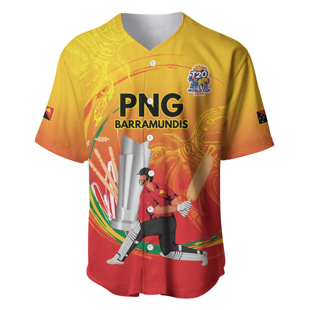 Custom Cricket PNG East Asia-Pacific Baseball Jersey Papua New Guinea Rise to Power - Polynesian Pride