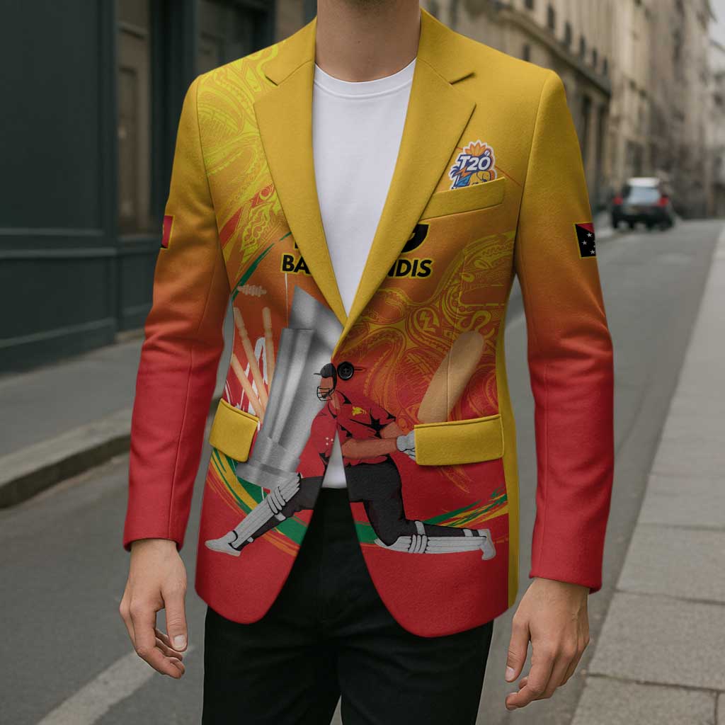 Custom Cricket PNG East Asia-Pacific Blazer Papua New Guinea Rise to Power - Polynesian Pride