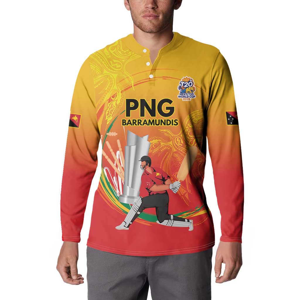 Custom Cricket PNG East Asia-Pacific Button Sweatshirt Papua New Guinea Rise to Power LT9 - Polynesian Pride