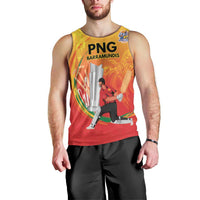 Custom Cricket PNG East Asia-Pacific Men Tank Top Papua New Guinea Rise to Power - Polynesian Pride