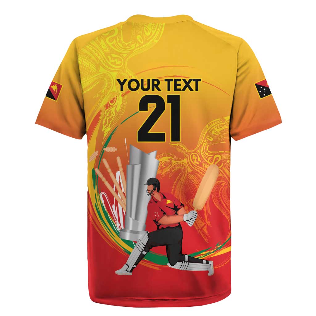 Custom Cricket PNG East Asia-Pacific Rugby Jersey Papua New Guinea Rise to Power - Polynesian Pride