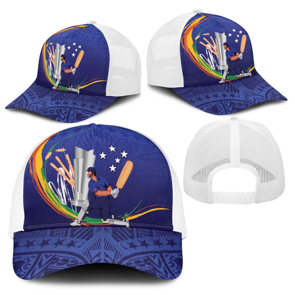 Cricket Samoa East Asia-Pacific Baseball Net Cap Samoa Storming the Limits - Polynesian Pride