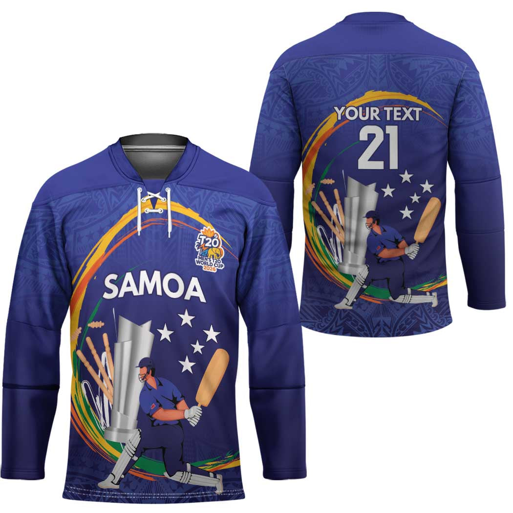 Custom Cricket Samoa East Asia-Pacific Hockey Jersey Samoa Storming the Limits - Polynesian Pride