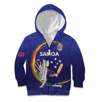 Custom Cricket Samoa East Asia-Pacific Kid Hoodie Samoa Storming the Limits - Polynesian Pride