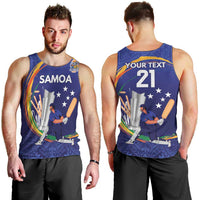 Custom Cricket Samoa East Asia-Pacific Men Tank Top Samoa Storming the Limits - Polynesian Pride