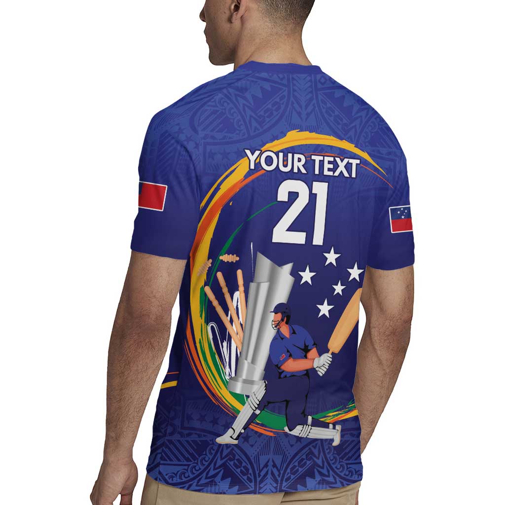 Custom Cricket Samoa East Asia-Pacific Rugby Jersey Samoa Storming the Limits - Polynesian Pride