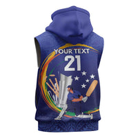 Custom Cricket Samoa East Asia-Pacific Sleeveless Hoodie Samoa Storming the Limits - Polynesian Pride