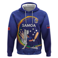 Custom Cricket Samoa East Asia-Pacific Zip Hoodie Samoa Storming the Limits - Polynesian Pride