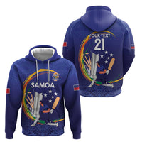Custom Cricket Samoa East Asia-Pacific Zip Hoodie Samoa Storming the Limits - Polynesian Pride