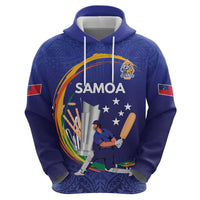 Custom Cricket Samoa East Asia-Pacific Zip Hoodie Samoa Storming the Limits - Polynesian Pride