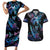polynesia-ribbon-butterflies-couples-matching-short-sleeve-bodycon-dress-and-hawaiian-shirt-silver-fern-breast-cancer-with-papua-shell-pattern