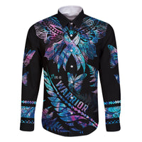 polynesia-ribbon-butterflies-family-matching-tank-maxi-dress-and-hawaiian-shirt-silver-fern-breast-cancer-with-papua-shell-pattern