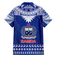 Toa Samoa Christmas Family Matching Puletasi Dress and Hawaiian Shirt Samoa Siva Tau Manuia Le Kerisimasi Blue Vibe LT9 - Polynesian Pride