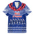 Personalised Toa Samoa Christmas Family Matching Tank Maxi Dress and Hawaiian Shirt Samoa Siva Tau Manuia Le Kerisimasi Blue Vibe LT9 Dad's Shirt - Short Sleeve Blue - Polynesian Pride