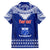 Personalised Toa Samoa Christmas Family Matching Tank Maxi Dress and Hawaiian Shirt Samoa Siva Tau Manuia Le Kerisimasi Blue Vibe LT9 - Polynesian Pride