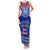 Personalised Toa Samoa Christmas Family Matching Tank Maxi Dress and Hawaiian Shirt Samoa Siva Tau Manuia Le Kerisimasi Blue Vibe LT9 Mom's Dress Blue - Polynesian Pride