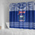 Personalised Toa Samoa Christmas Shower Curtain Samoa Siva Tau Manuia Le Kerisimasi Blue Vibe LT9 - Polynesian Pride