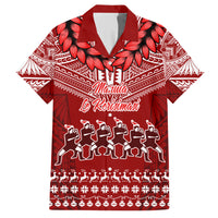 Toa Samoa Christmas Hawaiian Shirt Samoa Siva Tau Manuia Le Kerisimasi Red Vibe LT9 Red - Polynesian Pride