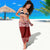 Toa Samoa Christmas Sarong Samoa Siva Tau Manuia Le Kerisimasi Red Vibe LT9 - Polynesian Pride