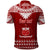 Personalised Toa Samoa Christmas Polo Shirt Samoa Siva Tau Manuia Le Kerisimasi Red Vibe LT9 - Polynesian Pride