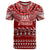 Personalised Toa Samoa Christmas T Shirt Samoa Siva Tau Manuia Le Kerisimasi Red Vibe LT9 Red - Polynesian Pride