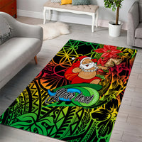Personalised Vanuatu Joyeux Noel Area Rug Christmas Santas God Yumi LT9 - Polynesian Pride
