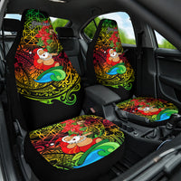 Personalised Vanuatu Joyeux Noel Car Seat Cover Christmas Santas God Yumi LT9 One Size Reggae - Polynesian Pride