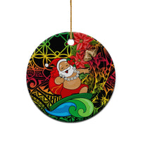 Personalised Vanuatu Joyeux Noel Ceramic Ornament Christmas Santas God Yumi LT9 - Polynesian Pride