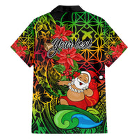 Personalised Vanuatu Joyeux Noel Family Matching Puletasi Dress and Hawaiian Shirt Christmas Santas God Yumi LT9 - Polynesian Pride