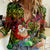 Personalised Vanuatu Joyeux Noel Women Casual Shirt Christmas Santas God Yumi LT9 Female Reggae - Polynesian Pride