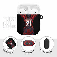 Custom New Zealand AirPods Case Maori Kiwiana Pattern Tukutuku Motif LT9 - Polynesian Pride