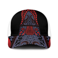 New Zealand Baseball Net Cap Maori Kiwiana Pattern Tukutuku Motif