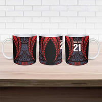 Custom New Zealand Ceramic Mug Maori Kiwiana Pattern Tukutuku Motif LT9 - Polynesian Pride