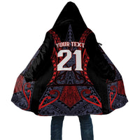 Custom New Zealand Cloak Maori Kiwiana Pattern Tukutuku Motif