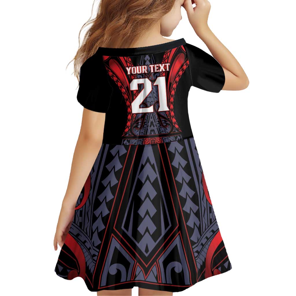 Custom New Zealand Family Matching Off Shoulder Maxi Dress and Hawaiian Shirt Maori Kiwiana Pattern Tukutuku Motif LT9 - Polynesian Pride