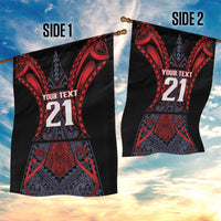 Custom New Zealand Garden Flag Maori Kiwiana Pattern Tukutuku Motif LT9 - Polynesian Pride