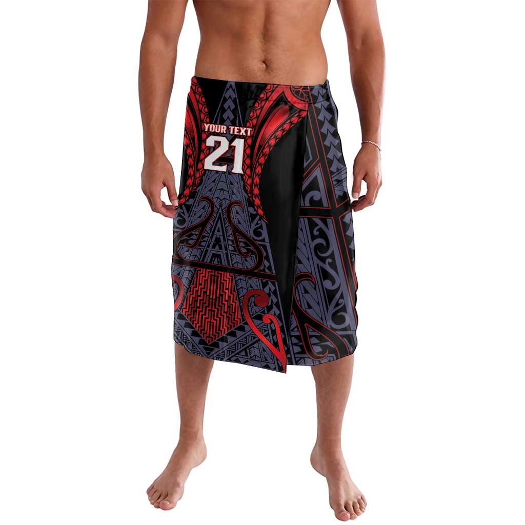 Custom New Zealand Lavalava Maori Kiwiana Pattern Tukutuku Motif