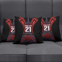 Custom New Zealand Pillow Cover Maori Kiwiana Pattern Tukutuku Motif