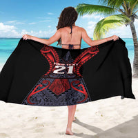 Custom New Zealand Sarong Maori Kiwiana Pattern Tukutuku Motif
