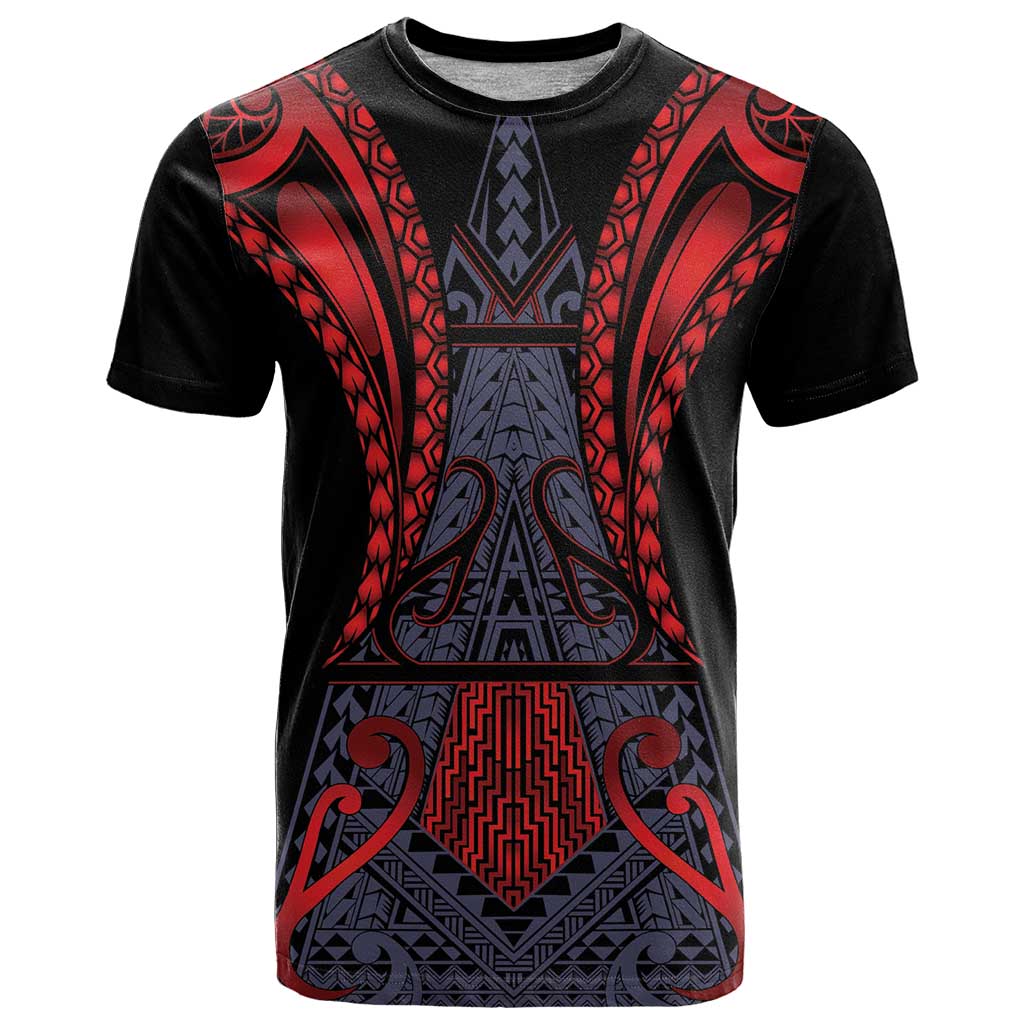 Custom New Zealand T Shirt Maori Kiwiana Pattern Tukutuku Motif