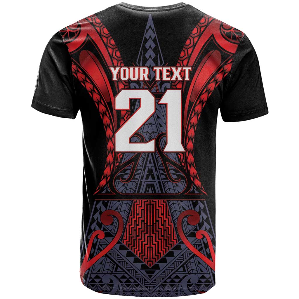 Custom New Zealand T Shirt Maori Kiwiana Pattern Tukutuku Motif LT9 - Polynesian Pride