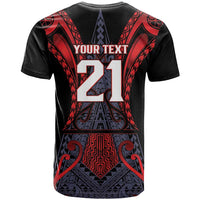 Custom New Zealand T Shirt Maori Kiwiana Pattern Tukutuku Motif LT9 - Polynesian Pride