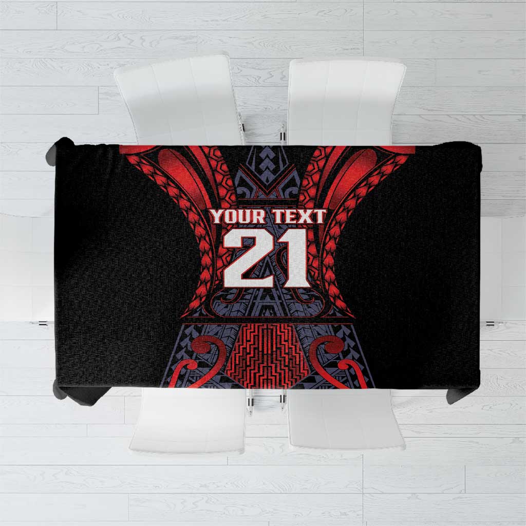 Custom New Zealand Tablecloth Maori Kiwiana Pattern Tukutuku Motif