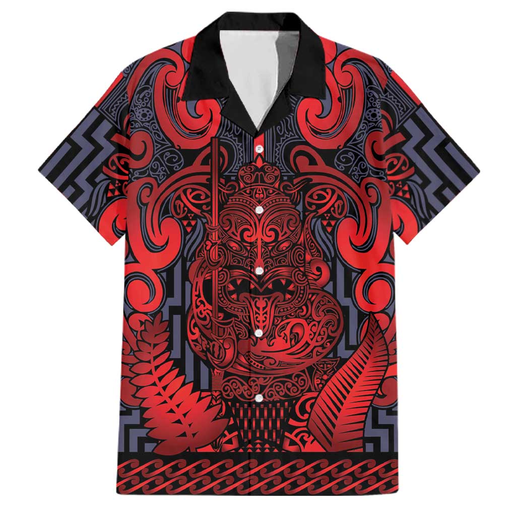 Custom New Zealand Taiaha Maori Family Matching Long Sleeve Bodycon Dress and Hawaiian Shirt Whero Minimalist Silver Fern Tukutuku Motif