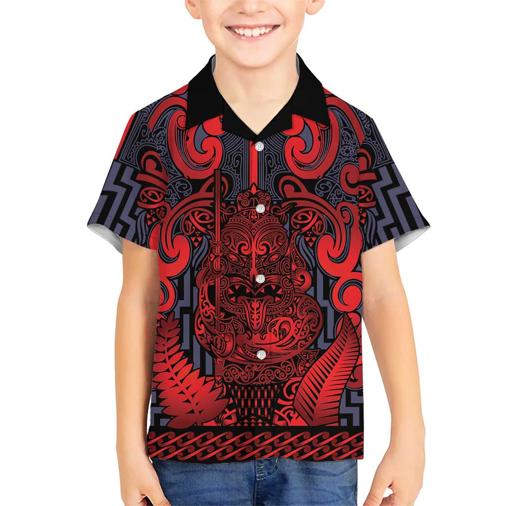 Custom New Zealand Taiaha Maori Family Matching Long Sleeve Bodycon Dress and Hawaiian Shirt Whero Minimalist Silver Fern Tukutuku Motif