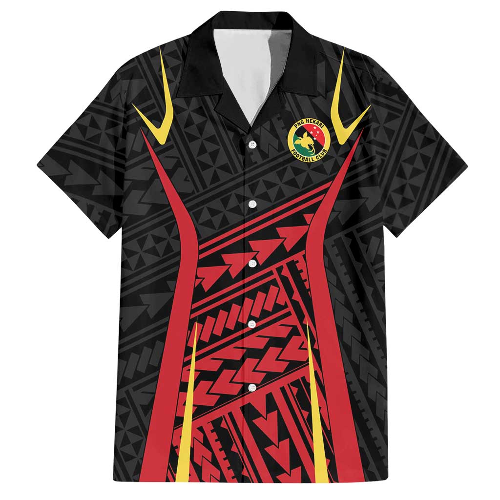Custom Oceania Football Papua New Guinea Hawaiian Shirt Polynesian Tribal Pattern LT9 Red - Polynesian Pride