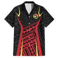 Custom Oceania Football Papua New Guinea Hawaiian Shirt Polynesian Tribal Pattern LT9 Red - Polynesian Pride